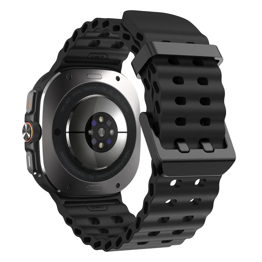Bracelet sport silicone marin pour Samsung Galaxy Watch Ultra