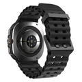Bracelet sport silicone marin pour Samsung Galaxy Watch Ultra – Couleur du bracelet noir