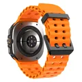 Bracelet sport silicone marin pour Samsung Galaxy Watch Ultra – Couleur du bracelet orange