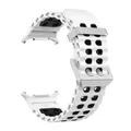 Bracelet sport silicone marin pour Samsung Galaxy Watch Ultra – Couleur du bracelet S-White Black