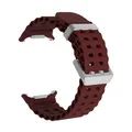 Bracelet sport silicone marin pour Samsung Galaxy Watch Ultra – Couleur du bracelet Wine Red