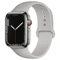 Bracelet sport silicone pour Apple Watch 38 à 49 mm – Couleur du bracelet 18 light grey