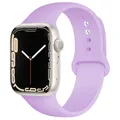 Bracelet sport silicone pour Apple Watch 38 à 49 mm – Couleur du bracelet 22 Light purple