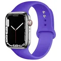 Bracelet sport silicone pour Apple Watch 38 à 49 mm – Couleur du bracelet 28 deep purple