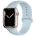Bracelet sport silicone pour Apple Watch 38 à 49 mm – Couleur du bracelet 31 sky blue