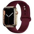 Bracelet sport silicone pour Apple Watch 38 à 49 mm – Couleur du bracelet 32 wine red