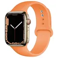 Bracelet sport silicone pour Apple Watch 38 à 49 mm – Couleur du bracelet 34 papaya color