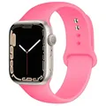 Bracelet sport silicone pour Apple Watch 38 à 49 mm – Couleur du bracelet 35 bright pink