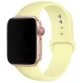 Bracelet sport silicone pour Apple Watch 38 à 49 mm – Couleur du bracelet 41 cream yellow