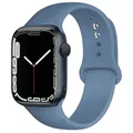 Bracelet sport silicone pour Apple Watch 38 à 49 mm – Couleur du bracelet 47 blue sea color