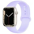 Bracelet sport silicone pour Apple Watch 38 à 49 mm – Couleur du bracelet 51 lilac