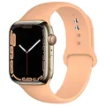 Bracelet sport silicone pour Apple Watch 38 à 49 mm – Couleur du bracelet 65 honeydew melon