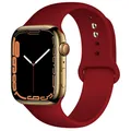 Bracelet sport silicone pour Apple Watch 38 à 49 mm – Couleur du bracelet 74 new wine red