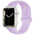 Bracelet sport silicone pour Apple Watch 38 à 49 mm – Couleur du bracelet 79 elegant purple