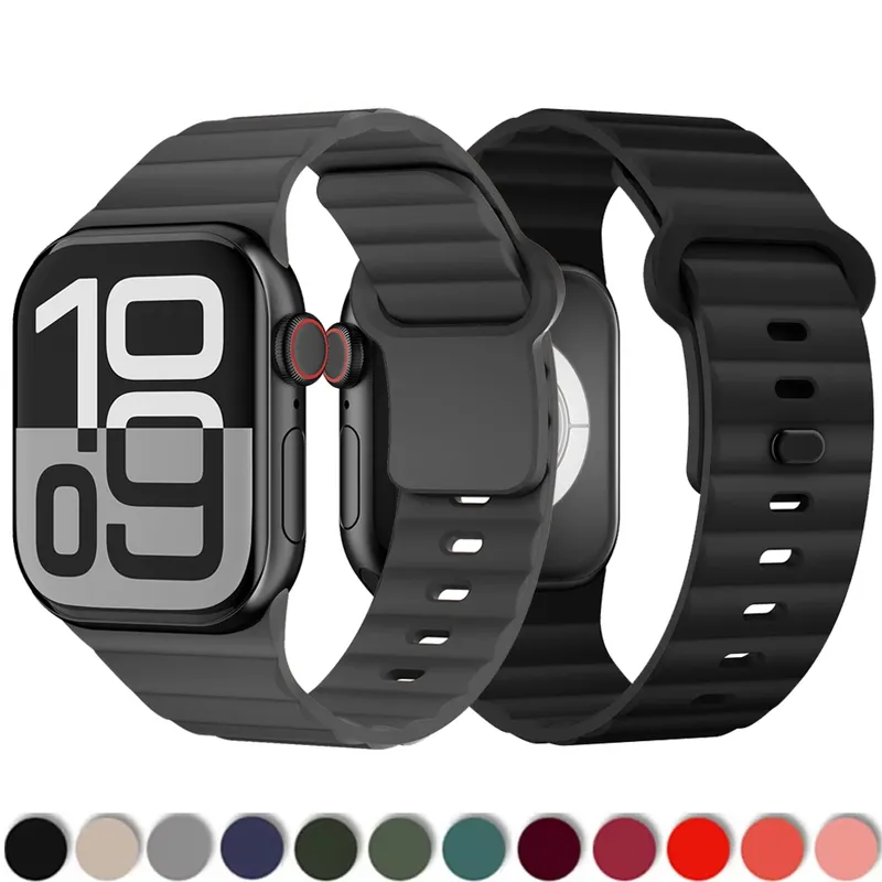 Bracelet sport silicone pour Apple Watch 38 à 49 mm