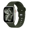 Bracelet sport silicone pour Apple Watch 38 à 49 mm – Couleur du bracelet army green