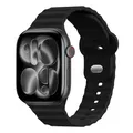 Bracelet sport silicone pour Apple Watch 38 à 49 mm – Couleur du bracelet black