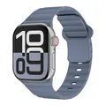 Bracelet sport silicone pour Apple Watch 38 à 49 mm – Couleur du bracelet blue gray