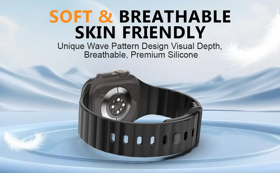 Bracelet sport silicone pour Apple Watch 38 à 49 mm