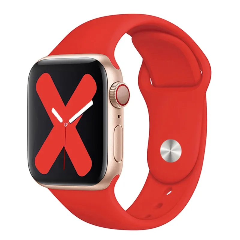 Bracelet sport silicone pour Apple Watch 38 à 49 mm