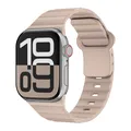 Bracelet sport silicone pour Apple Watch 38 à 49 mm – Couleur du bracelet milk tea