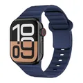 Bracelet sport silicone pour Apple Watch 38 à 49 mm – Couleur du bracelet nave blue
