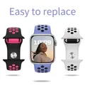 Bracelet sport silicone pour Apple Watch 38 à 49 mm Nik – 4