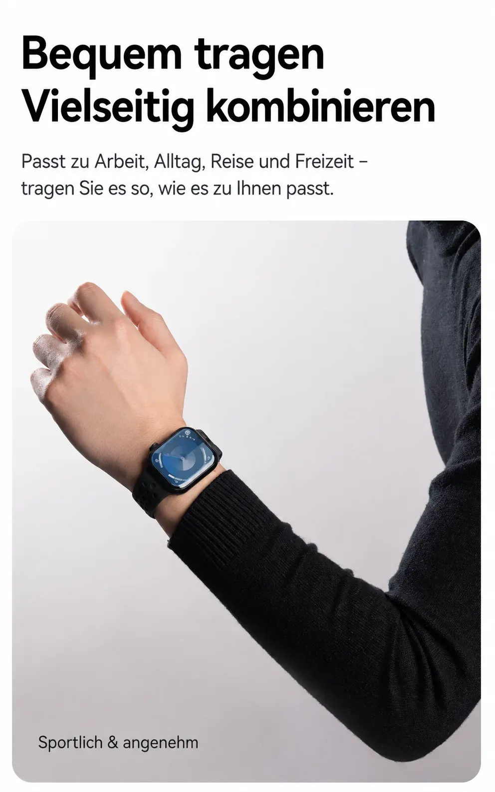 Bracelet sport silicone pour Apple Watch 38 à 49 mm Nik