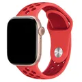 Bracelet sport silicone pour Apple Watch 38 à 49 mm Nik – Couleur du bracelet Vermelho Brilhante