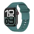 Bracelet sport silicone pour Apple Watch 38 à 49 mm – Couleur du bracelet pine green
