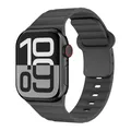 Bracelet sport silicone pour Apple Watch 38 à 49 mm – Couleur du bracelet space gray