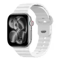 Bracelet sport silicone pour Apple Watch 38 à 49 mm – Couleur du bracelet white