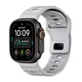 Bracelet sport silicone pour Apple Watch 40 à 49 mm – Couleur du bracelet B-grey