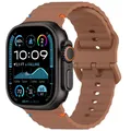 Bracelet sport silicone pour Apple Watch 40 à 49 mm – Couleur du bracelet Brown