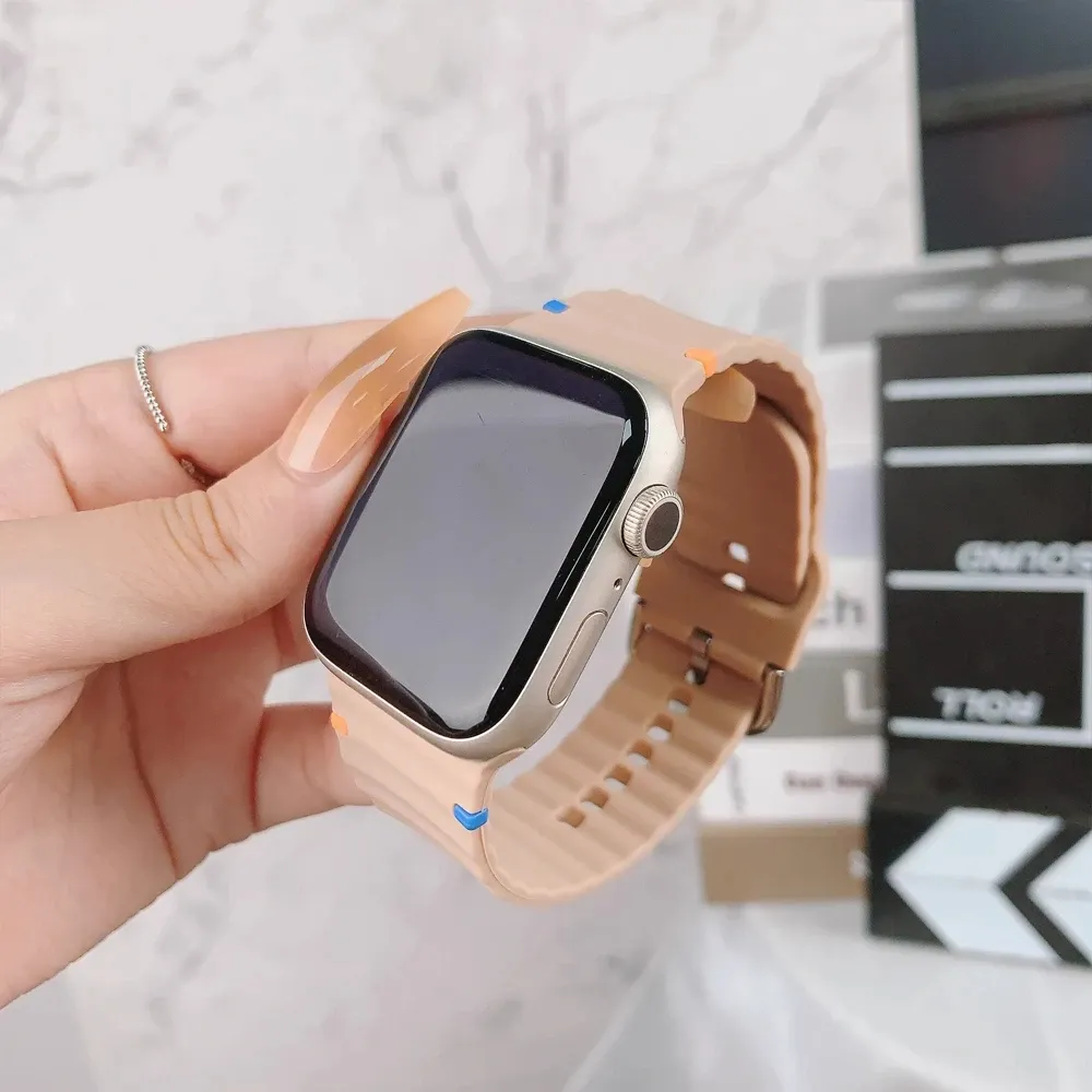 Bracelet sport silicone pour Apple Watch 40 à 49 mm