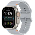 Bracelet sport silicone pour Apple Watch 40 à 49 mm – Couleur du bracelet Gray