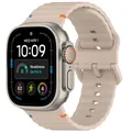 Bracelet sport silicone pour Apple Watch 40 à 49 mm – Couleur du bracelet Milk Tea