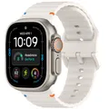 Bracelet sport silicone pour Apple Watch 40 à 49 mm – Couleur du bracelet Starlight