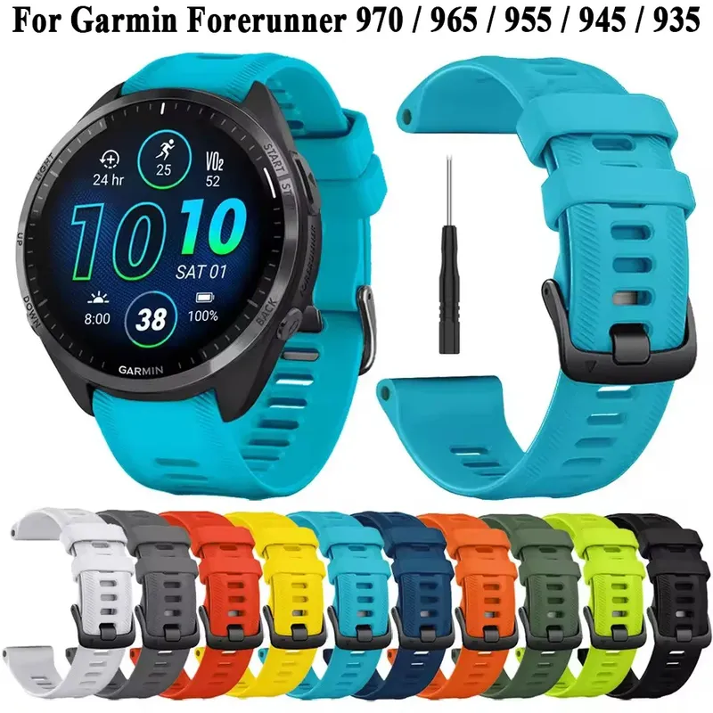 Bracelet sport silicone pour montre 22 mm