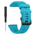 Bracelet sport silicone pour montre 22 mm – Couleur du bracelet Blue