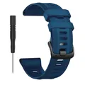 Bracelet sport silicone pour montre 22 mm – Couleur du bracelet Midnight Blue