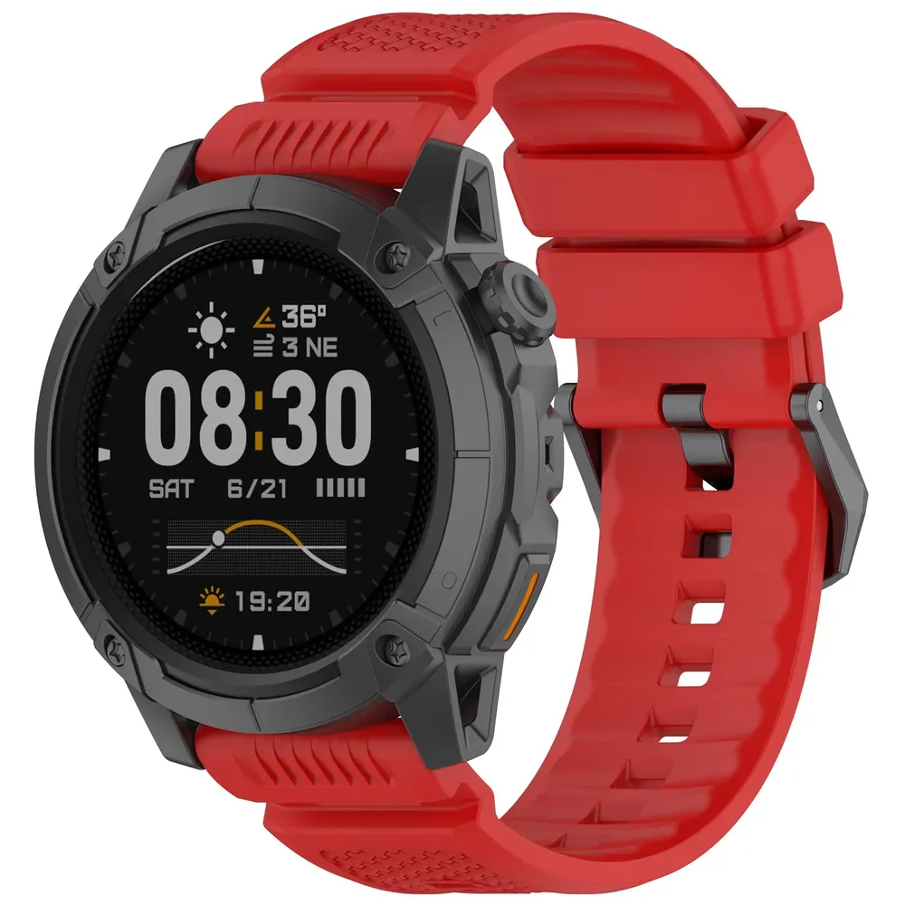 Bracelet sport silicone pour montre 24 mm