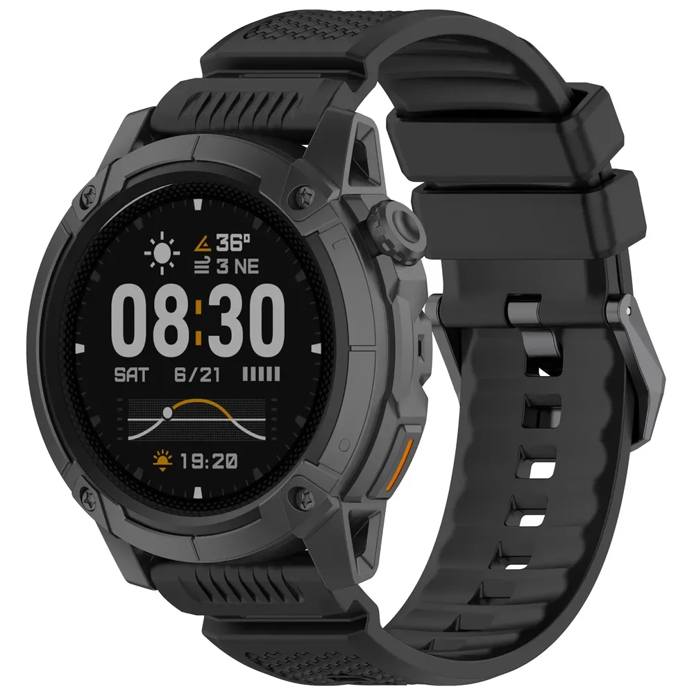 Bracelet sport silicone pour montre 24 mm