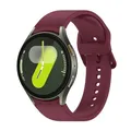 Bracelet sport silicone pour Samsung Galaxy Watch 7 6 5 – Couleur du bracelet Vin officiel 24