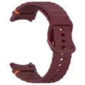 Bracelet sport silicone pour Samsung Galaxy Watch 7 – Couleur du bracelet Wine red