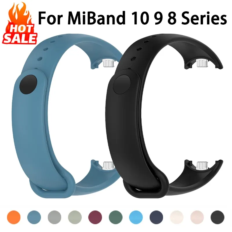 Bracelet sport silicone pour Xiaomi Mi Band 8 à 11