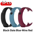 Bracelet sport silicone pour Xiaomi Mi Band 8 à 11 – Couleur du bracelet Black-B-Wine R