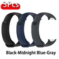 Bracelet sport silicone pour Xiaomi Mi Band 8 à 11 – Couleur du bracelet Black-Blue-Gray
