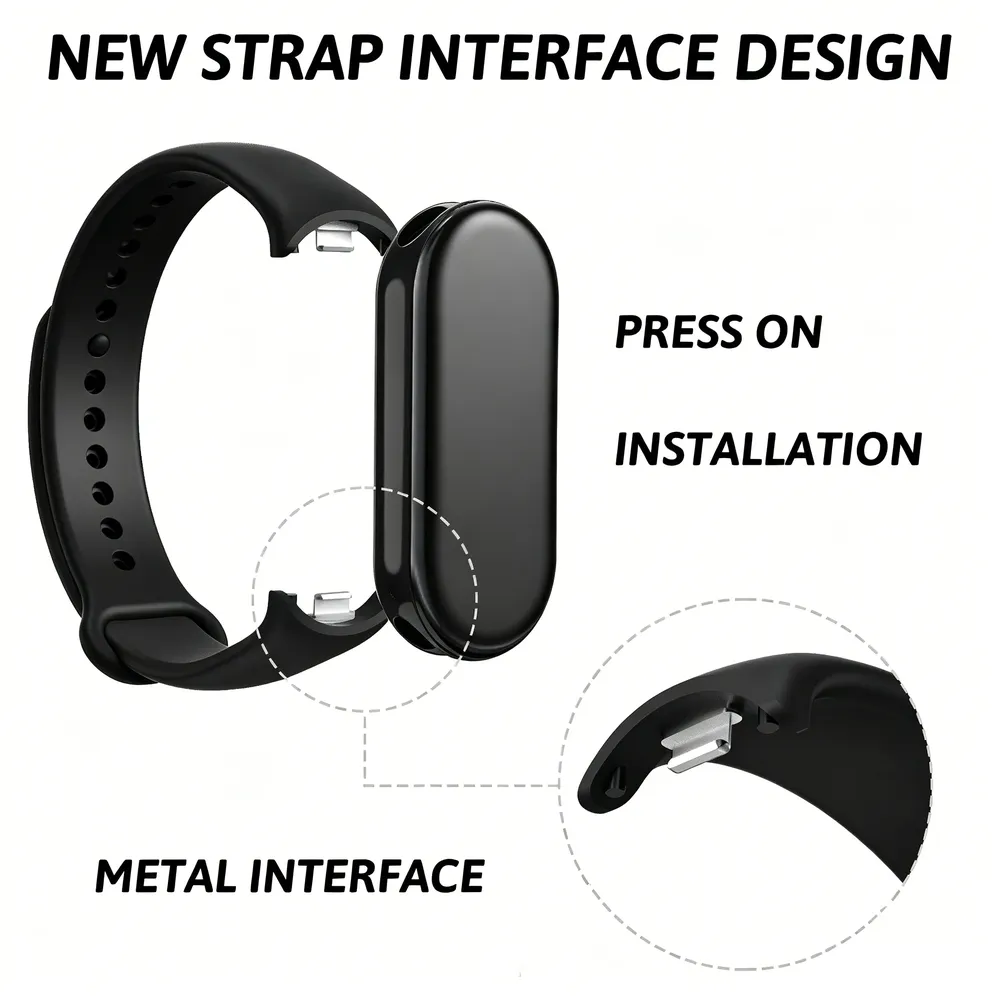 Bracelet sport silicone pour Xiaomi Mi Band 8 à 11