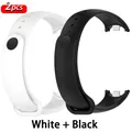 Bracelet sport silicone pour Xiaomi Mi Band 8 à 11 – Couleur du bracelet White-Black